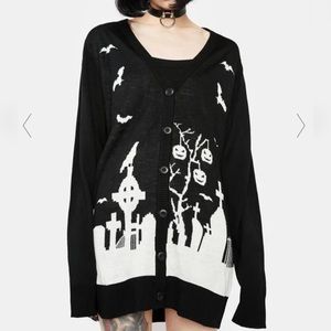 Trickz N’ Treatz house of haunts knit cardigan